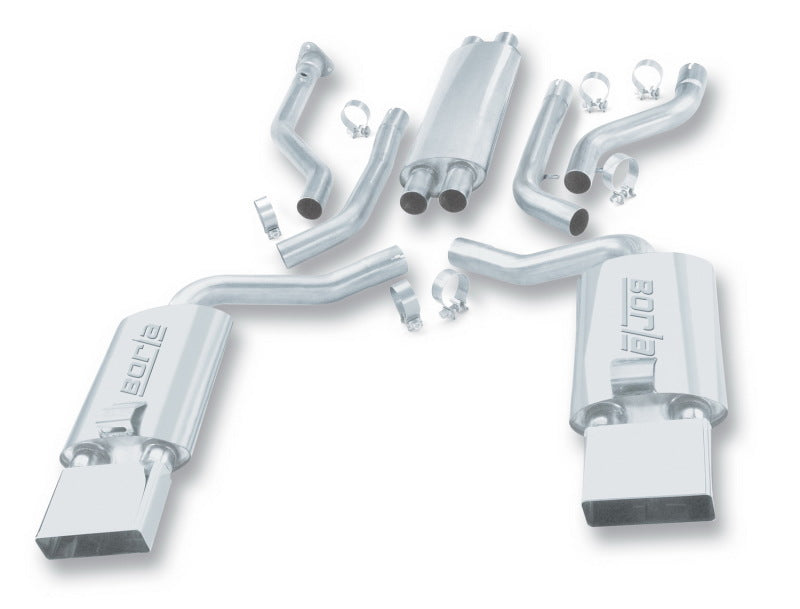 Borla 92-96 Chevrolet Corvette Hatchback/Conv 5.7L 8cyl 4/6 Spd Touring SS Catback Exhaust-Borla-BOR14385