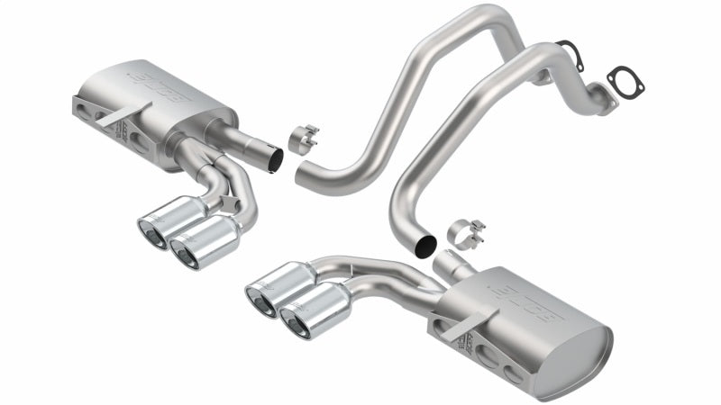 Borla 97-04 Chevrolet Corvette 5.7L 8cyl Touring SS Catback Exhaust-Borla-BOR140426
