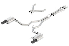 Load image into Gallery viewer, Borla Atak Cat-Back 15-17 Ford Mustang GT 5.0L V8 MT/AT 3in pipe 4in Black Chrome Tips-Borla-BOR140630BC