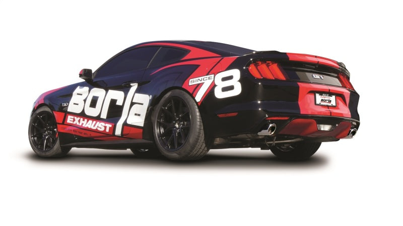 Borla Atak Cat-Back 15-17 Ford Mustang GT 5.0L V8 MT/AT 3in pipe 4in tip-Borla-BOR140630