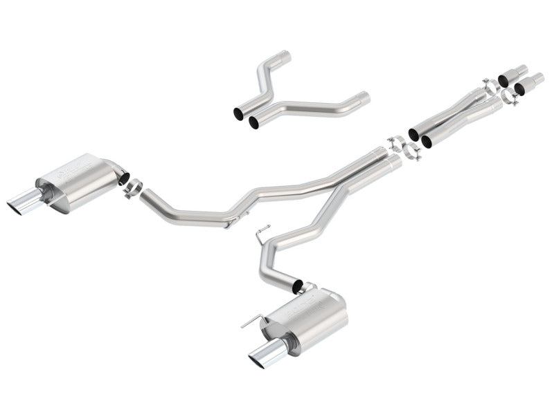 Borla Atak Cat-Back 15-17 Ford Mustang GT 5.0L V8 MT/AT 3in pipe 4in tip-Borla-BOR140630
