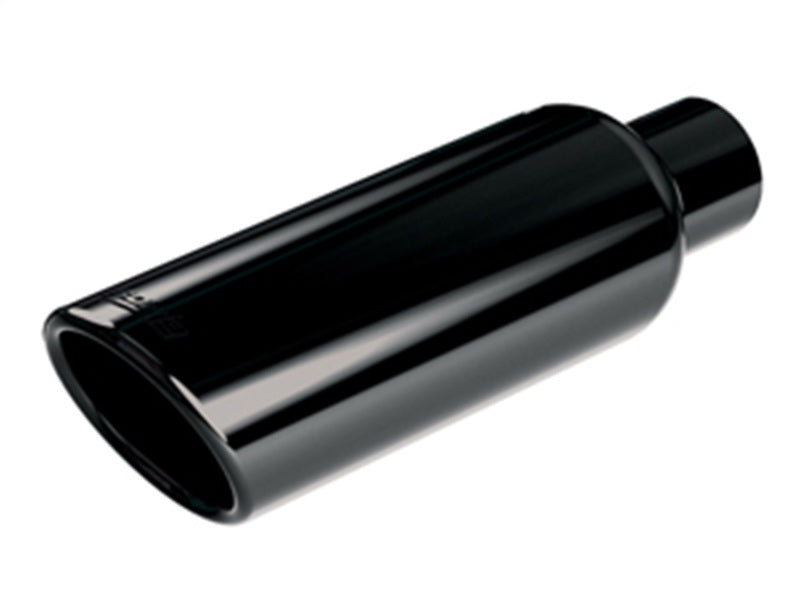 Borla Atak S Rear Section 15-17 Ford Mustang GT 5.0L V8 MT/AT 2.5in pipe 4in tip (Black Chrome)-Borla-BOR11895BC