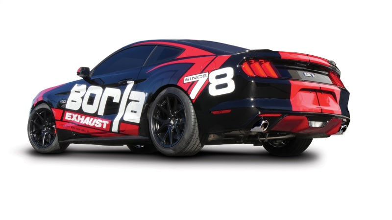 Borla Atak S Rear Section 15-17 Ford Mustang GT 5.0L V8 MT/AT 2.5in pipe 4in tip-Borla-BOR11895