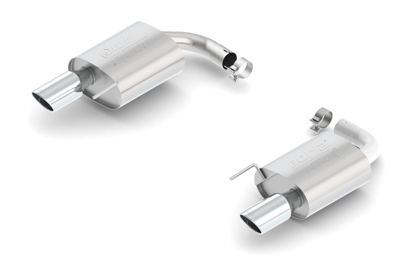 Borla Atak S Rear Section 15-17 Ford Mustang GT 5.0L V8 MT/AT 2.5in pipe 4in tip-Borla-BOR11895