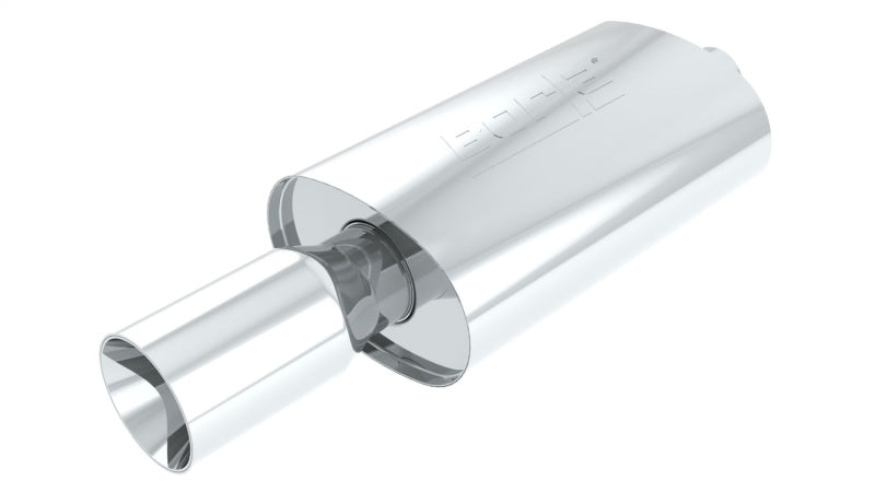 Borla Boomer Blow Torch Muffler Oval 2-1/4in x 4in Side Round Out-Borla-BOR40060