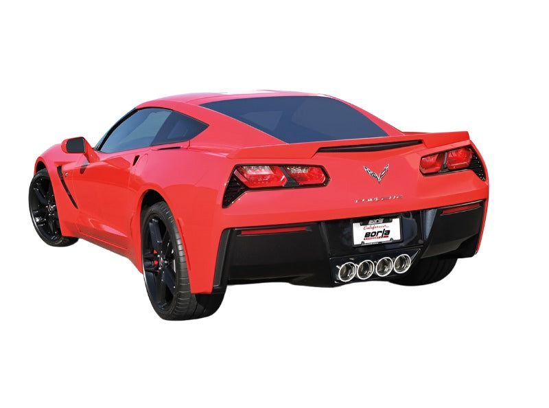 Borla 14-15 Chevy Corvette C7 w/o AFM w/o NPP Atak Rear Section Exhaust Quad Rd RL Tips - Borla 11881