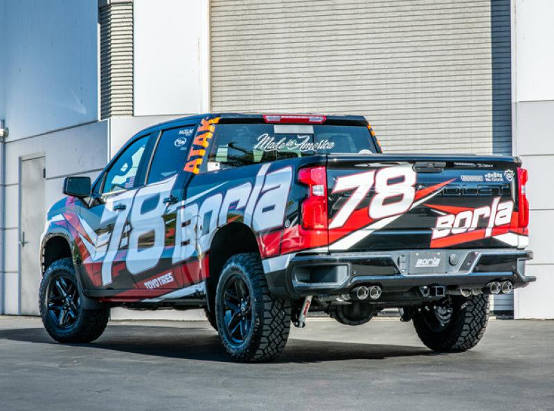 Borla 19 Chevrolet Silverado/GMC Sierra 1500 6.2L SS Touring Catback Exhaust - Carbon Fiber Tips - Borla 140772CF