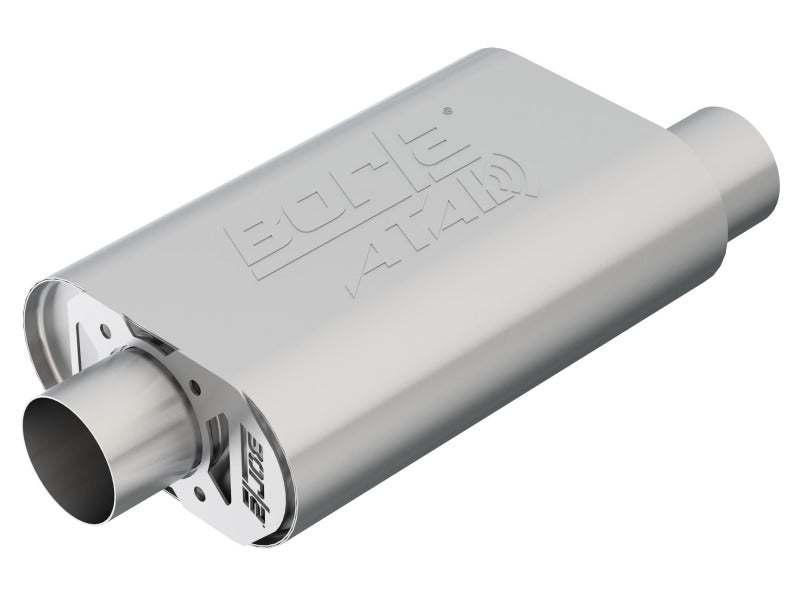Borla CrateMuffler SBC Hot 350/383 3 inch Offset/Center 14in x 4.35in x 9in Oval Muffler - Borla 400844