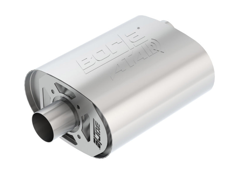 Borla CrateMuffler Ford 5.0L Coyote ATAK 2.5in Offset/Center 12in x 6in x 10.34in Muffler-Borla-BOR400856