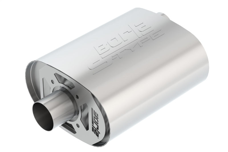Borla CrateMuffler Ford Coyote 5.0L S-Type 2.5in Offset/Center 12inx6inx10.34in Muffler-Borla-BOR400855