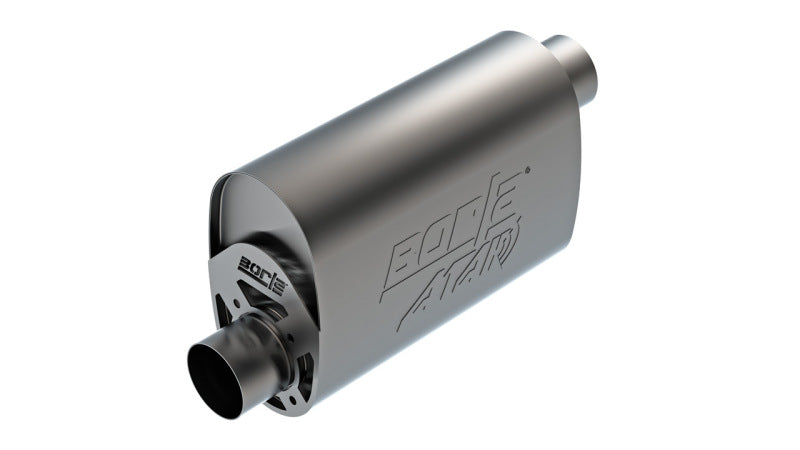 Borla CrateMuffler LS3 3in Offset In/Offset Out 14in x 4.35in x 9.10in Oval Muffler ATAK-Borla-BOR400960