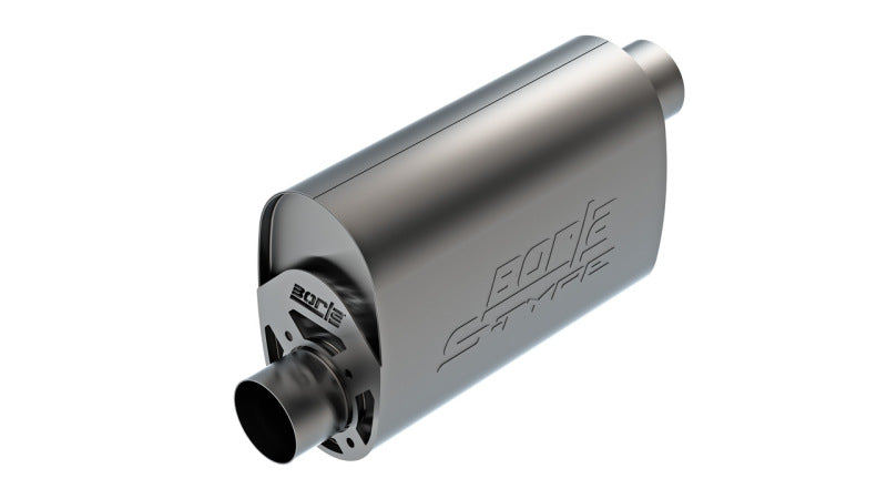 Borla CrateMuffler LS3 3in Offset In/Offset Out 14in x 4.35in x 9.10in Oval Muffler S-Type-Borla-BOR400959