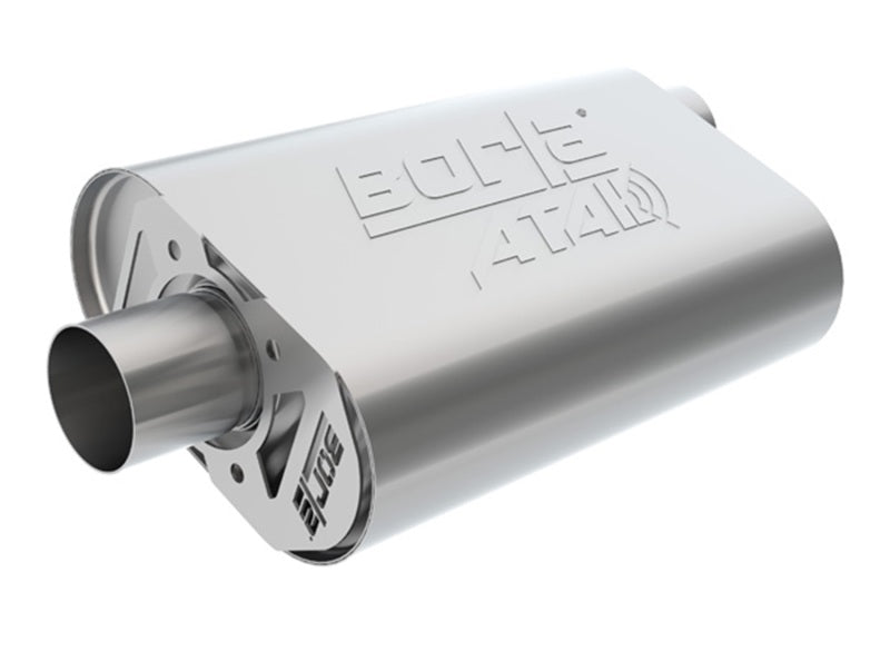 Borla CrateMuffler LS3 ATAK 2.25in Offset/Offset 14inx4.35inx9in Oval Muffler-Borla-BOR400945
