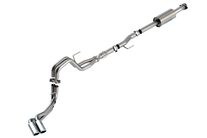 Borla F-150 2021 5.0L 4dr CC SB EC STB Lariat/KR/Platinum/LTD 3/2.25 DSE Cat-Back ATAK CHR Tips-Borla-BOR140875