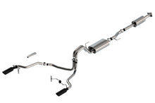 Load image into Gallery viewer, Borla F-150 2021 5.0L 4dr CC SB EC STB Lariat/KR/Pltm/LTD 3/2.25 SRE Cat-Back Touring Black CHR Tips-Borla-BOR140865BC