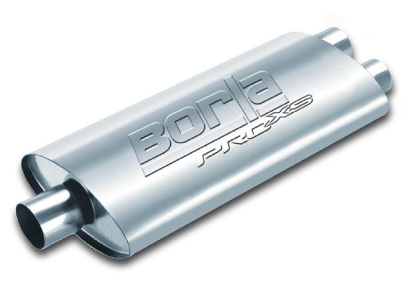 Borla Pro-XS 3in, 2-1/2in, 19in x 9-1/2in x 4in Oval Cen/Dual Turbo XL Muffler-Borla-BOR40349