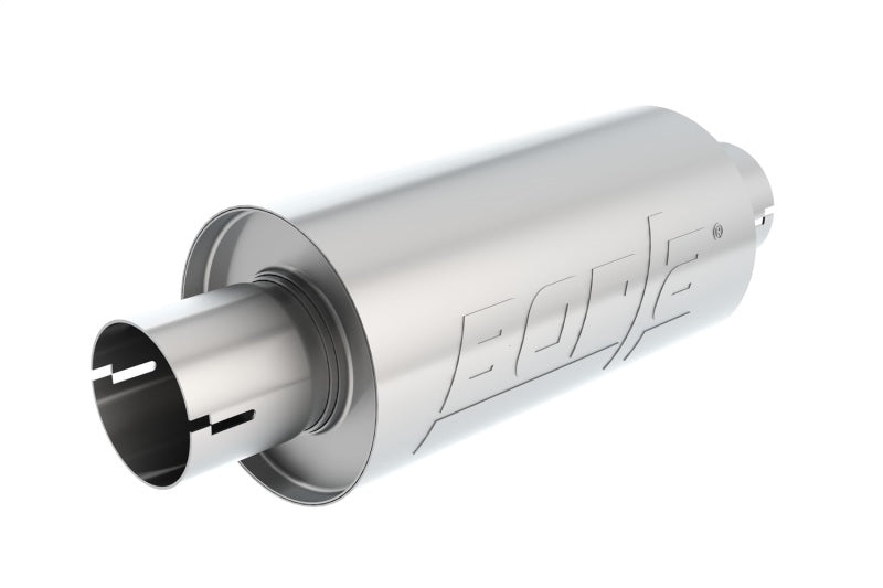 Borla S-Type Muffler 2.5in Inlet/Outlet 5in Round x 10in w/Notch-Borla-BOR400497