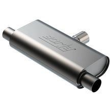 Load image into Gallery viewer, Borla T- Flow Universal Muffler - 2.5in Single Inlet/2.5in Dual Outlet 24in OAL 4.25x9.10x18in Body - Borla 60714
