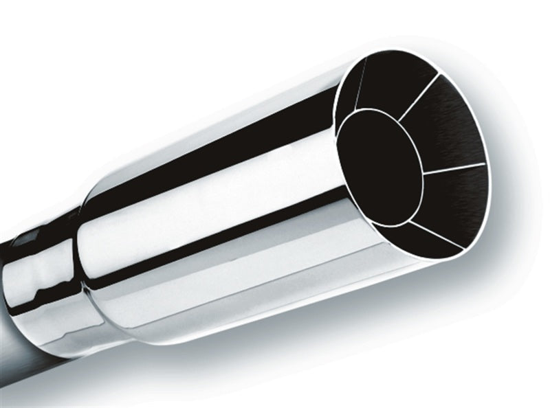 Borla Universal Polished Tip Single Round Intercooled (inlet 2in. Outlet 2 1/2in)-Borla-BOR20102