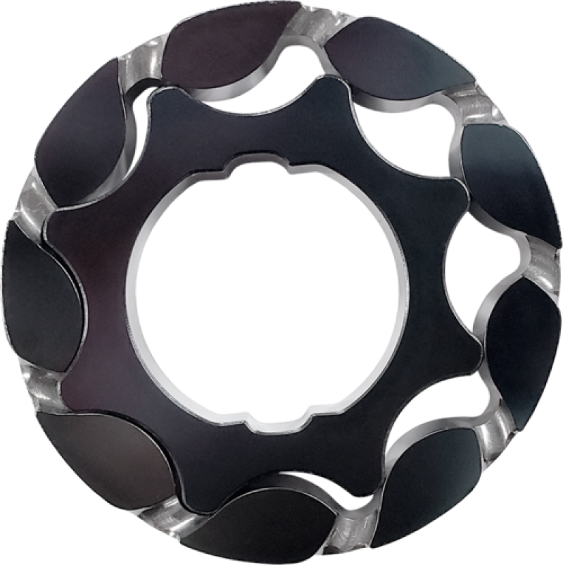 Boundary 2011+ Ford Coyote Mustang/GT350 Billet Black Oil Pump Gear - Vane Ported MartenWear Treated - Black Ops Auto Works