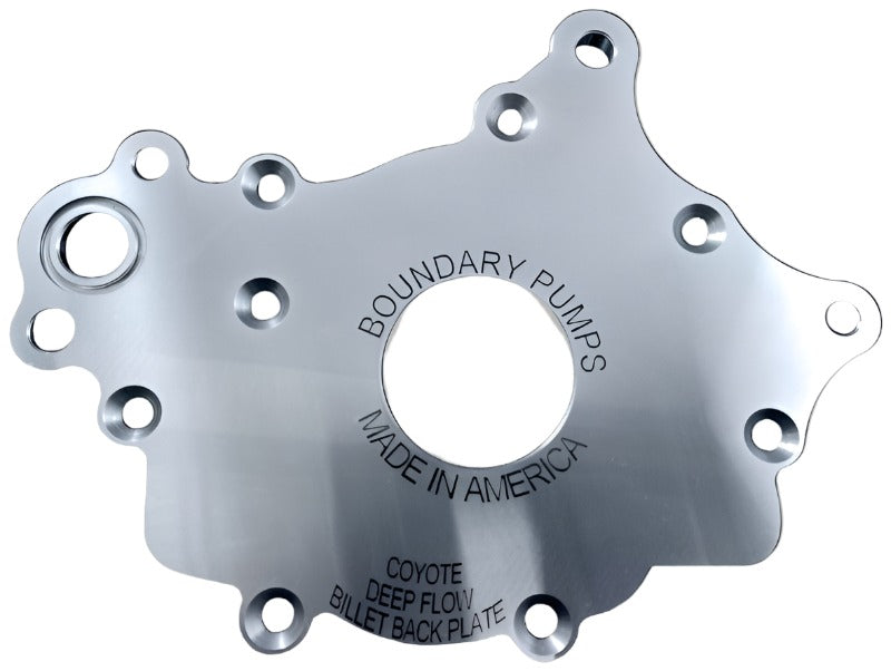 Boundary 2018+ Ford Coyote Mustang GT/F150 V8 Oil Pump Assembly w/Billet Back Plate - Black Ops Auto Works