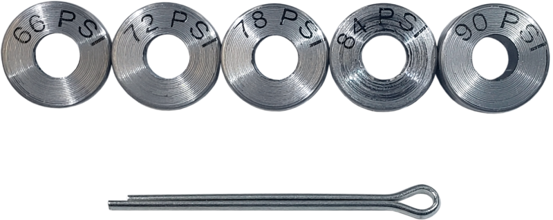 Boundary 89-05 Ford/Mazda BP (All Types) I4 Shim Kit (7/14/21/28/35 PSI) w/Retaining Pin - Black Ops Auto Works