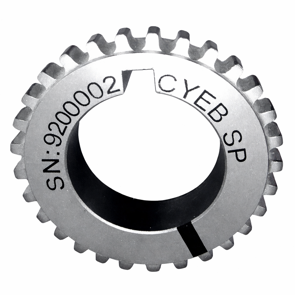 Boundary billet crankshaft timing sprocket full view