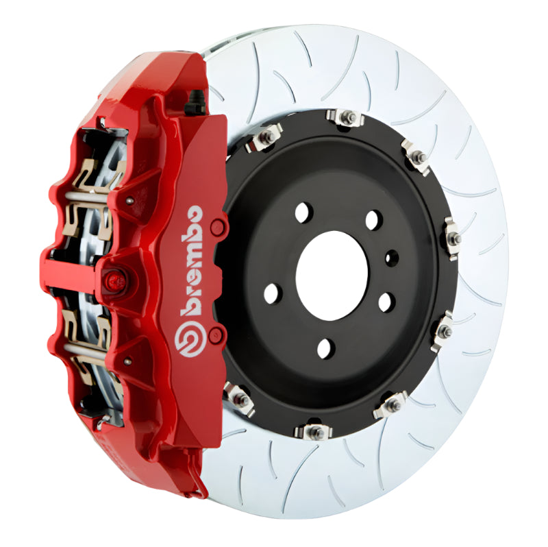 Brembo Brembo 01-04 996 Turbo (Excl PCCB) Fr GT BBK 6Pis Cast 380x34 2pc Rotor Slotted Type3-Red