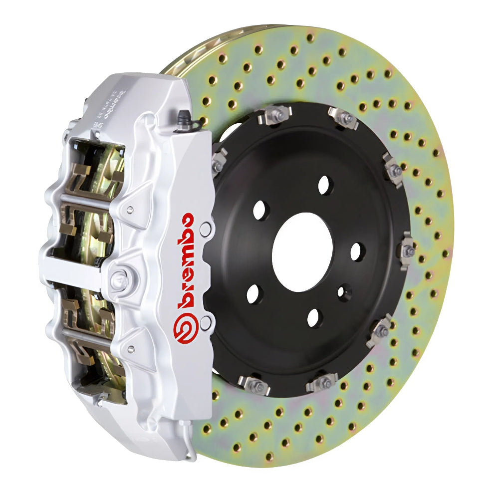 Brembo Brembo 06-10 Grand Cherokee SRT-8 Front GT BBK 8 Piston Cast 380x34 2pc Rotor Drilled-Silver