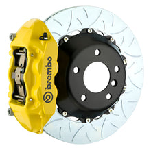 Load image into Gallery viewer, Brembo Brembo 15-18 M3 Excl CC Brakes Rr GT BBK 4Pis Cast 380x28 2pc Rotor Slotted Type3-Yellow