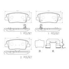 Load image into Gallery viewer, Brembo OE Brembo 18-21 Genesis G70/ Kia Stinger Rear NAO Brake Pad