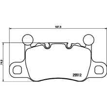 Load image into Gallery viewer, Brembo OE Brembo 20-21 Porsche 911/Panamera/Cayman/718 Cayman/718 Spyder Rear Low-Met Brake Pad