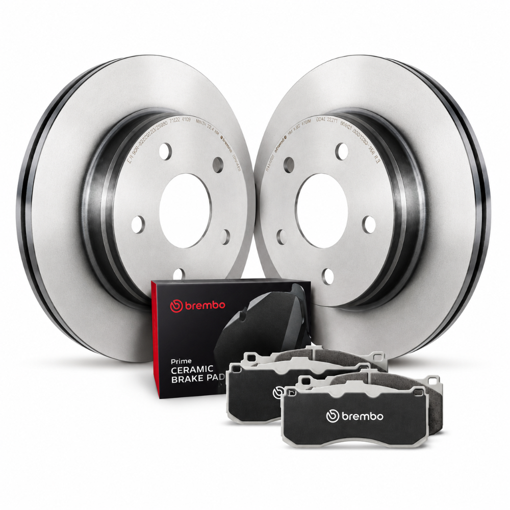 Brembo KT04221 Rear Disc Brake Kit 2000-2006 Audi TT Quattro Low-Met Pads