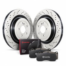 Load image into Gallery viewer, Brembo KT04525 rear brake kit with two rotors and rear brake pads for Mercedes-Benz AMG GT and SL AMG