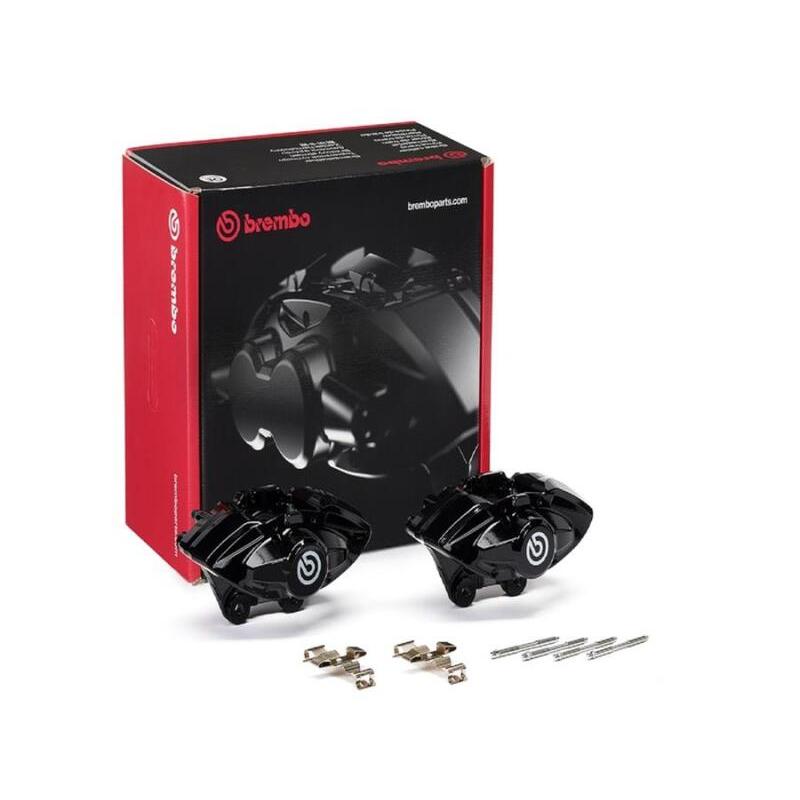 Brembo OE Brembo OE 16-21 BMW M2/17-18 M3/17-20 M4/14-16 M235i Hydraulic Rear X-Style Brake Calipers - Black