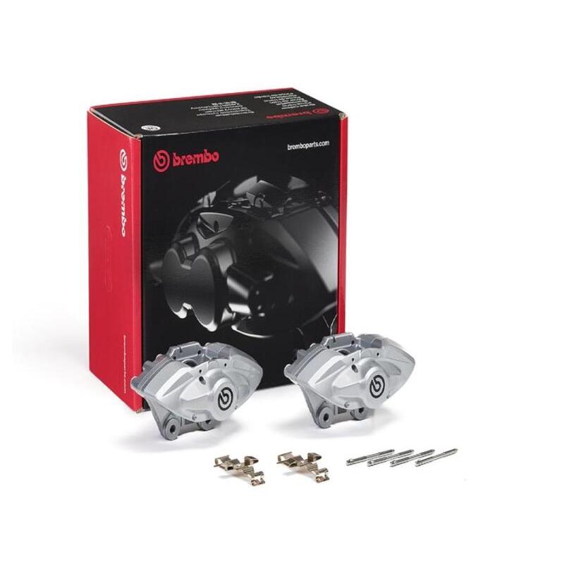 Brembo OE Brembo OE 16-21 BMW M2/17-18 M3/17-20 M4/14-16 M235i Hydraulic Rear X-Style Brake Calipers - Silver