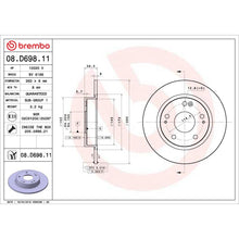 Load image into Gallery viewer, Brembo OE Brembo OE 16-24 Honda Civic/19-22 Insight UV Coated Brake Disc - Rear