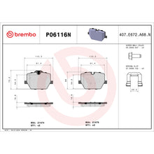 Load image into Gallery viewer, Brembo OE Brembo OE 20-23 BMW M340i/19-23 Z4/20-24 Toyota GR Supra PRIME Ceramic Brake Pad - Rear