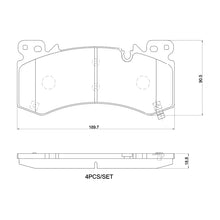 Load image into Gallery viewer, Brembo P10101N Front Ceramic Brake Pads 2021-2024 GM