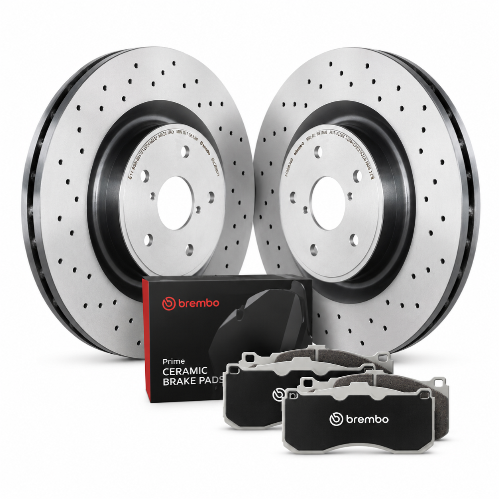 Brembo OE 17-23 Porsche 718 Boxster/718 Cayman/13-16 Boxster/14-16 Cayman Rear Disc Brake Kit - Brembo OE KT00B07