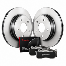 Load image into Gallery viewer, Brembo OE rear brake kit for 2013-2019 Cadillac ATS with premium rotors and ceramic brake pads