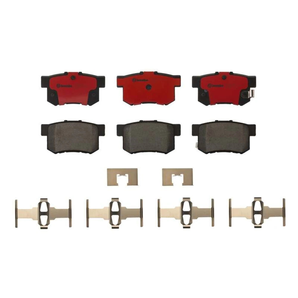 Brembo P79027N Prime Ceramic rear brake pad set with hardware