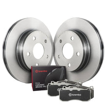 Load image into Gallery viewer, Brembo KT00624 rear disc brake kit with UV coated rotors and ceramic pads for Audi TT Quattro TT RS and TTS