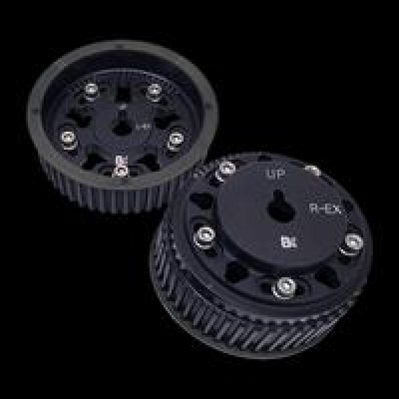 Brian Crower Adjustable Cam Gears Black for Subaru EJ205/EJ257 (set of 2)-exhaust side only - Black Ops Auto Works