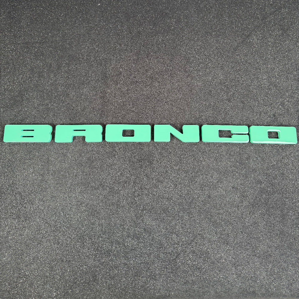 Bronco Grille Letter Covers - OEM Color Matched Exotic Innovations