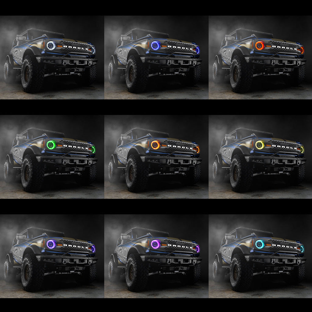 ORL5886-BC2-Oracle 2021+ Ford Bronco Oculus Bi-LED Projector Headlights - Color SHIFT LED-Headlights-ORACLE Lighting