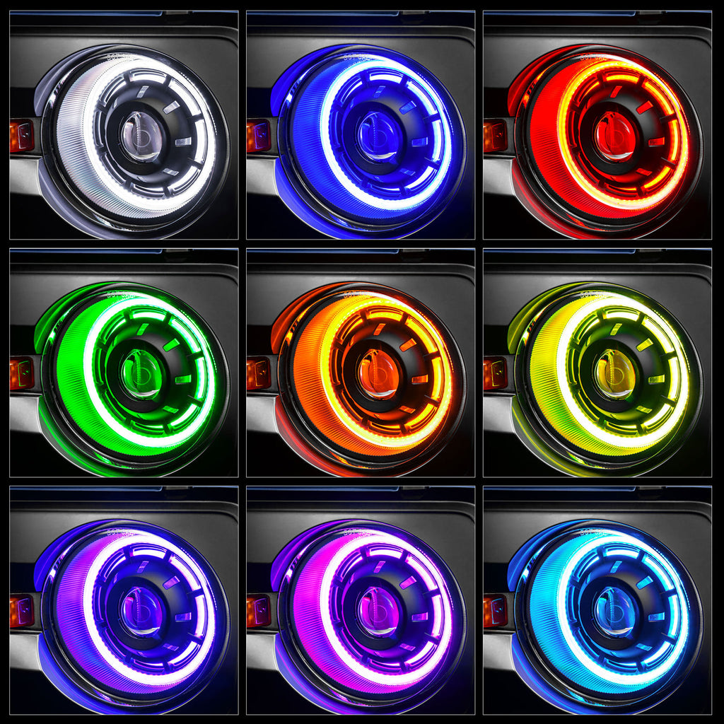 ORL5886-BC2-Oracle 2021+ Ford Bronco Oculus Bi-LED Projector Headlights - Color SHIFT LED-Headlights-ORACLE Lighting