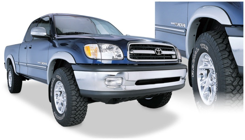 Bushwacker 00-02 Toyota Tundra Fleetside Extend-A-Fender Style Flares 4pc 76.5/98.2in Bed - Black - Black Ops Auto Works