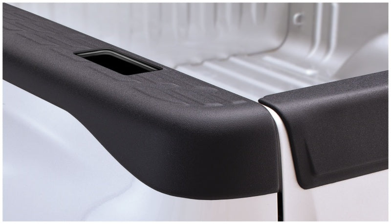 Bushwacker 07-13 GMC Sierra 1500 Fleetside Bed Rail Caps 97.6in Bed - Black - Black Ops Auto Works