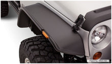 Load image into Gallery viewer, Bushwacker 07-18 Jeep Wrangler Flat Style Flares 4pc Fits 2-Door Sport Utility Only - Black - Black Ops Auto Works